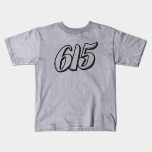 615 - Black Kids T-Shirt